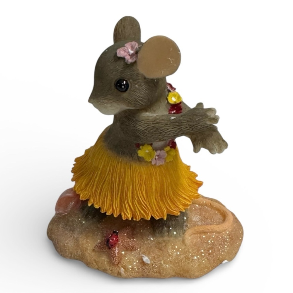 Charming Tails Fitz & Floyd Hula Mouse Figurine 82/118 Limited Edition - Picture 6 of 8